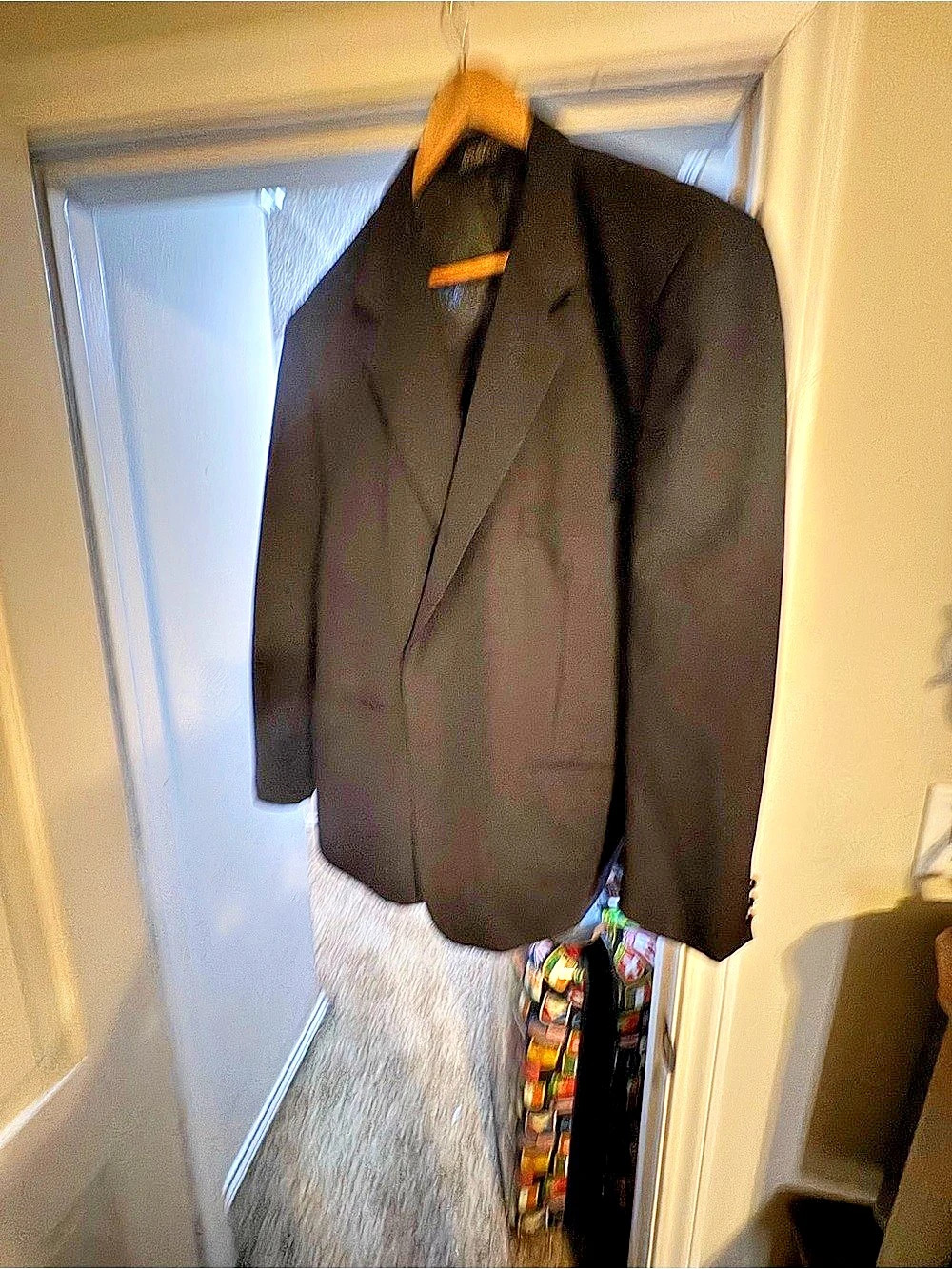 Hardy Amies Savile Row Black Sport Coat 48L